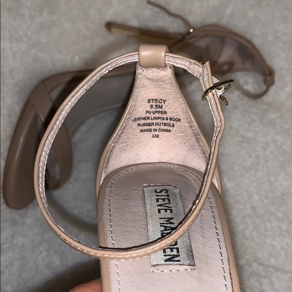 STEVE MADDEN Natural Leather STECY Heels - Picture 3 of 3